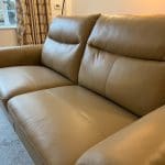 Brand New Beige Leather Sofa