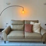 Brand New Beige Leather Sofa