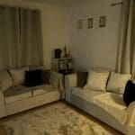 Cream 2+3 seater sofas