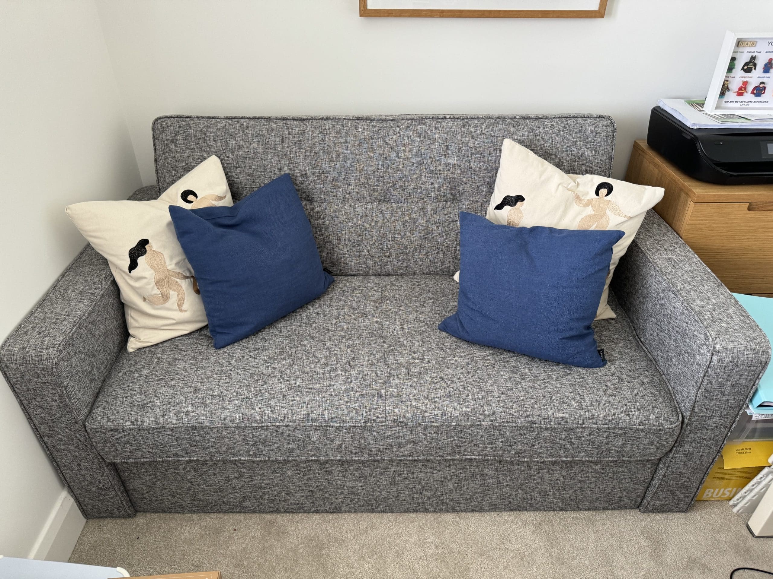 Dreams Haze 2 Seater Pull Out Sofa Bed Grey Like New Sofalistic The Sofa Marketplace buy and sell preloved sofas nationwide