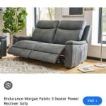 Scs Morgan electric recliner twin sofa 3 seater x2