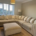 Fab Furniture cream corner sofa