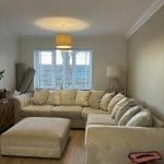 Fab Furniture cream corner sofa