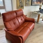 Himolla Chester 2 Seater Manual Recliner Sofa Gas Sprung