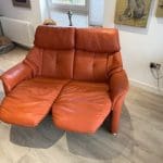 Himolla Chester 2 Seater Manual Recliner Sofa Gas Sprung