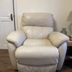 5 Seater cream color reclining sofa set - 2x2 and 1x sofa