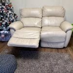 5 Seater cream color reclining sofa set - 2x2 and 1x sofa