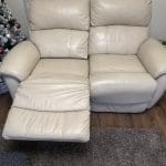 5 Seater cream color reclining sofa set - 2x2 and 1x sofa