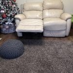 5 Seater cream color reclining sofa set - 2x2 and 1x sofa