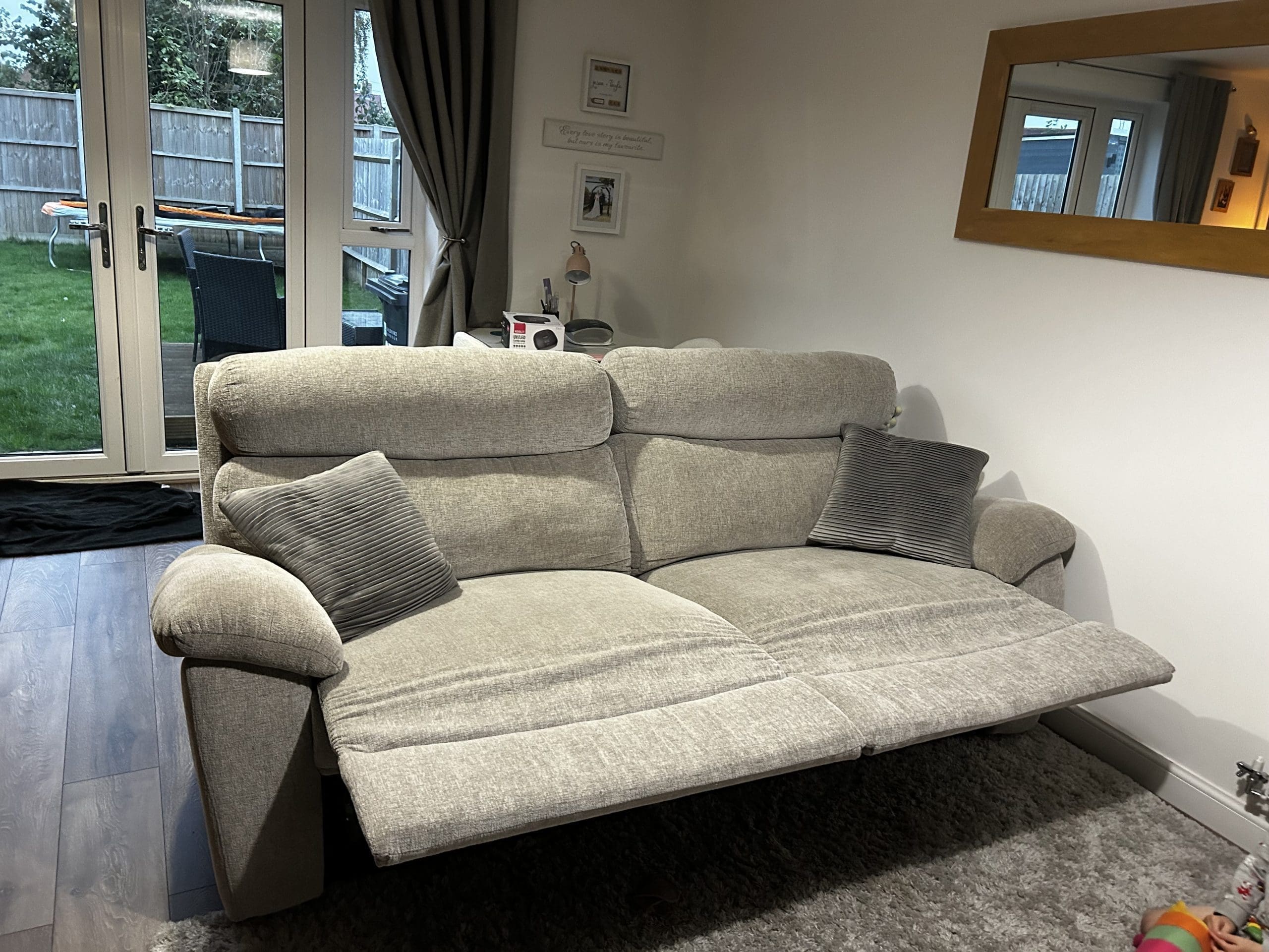Scs cloud grey recliner sofa Sofalistic The Sofa Marketplace buy and sell preloved sofas nationwide
