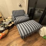 Snuggle chair plus footstool