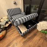 Snuggle chair plus footstool