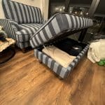 Snuggle chair plus footstool