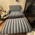 Snuggle chair plus footstool