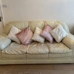 3 Seater genuine real leather Sofa