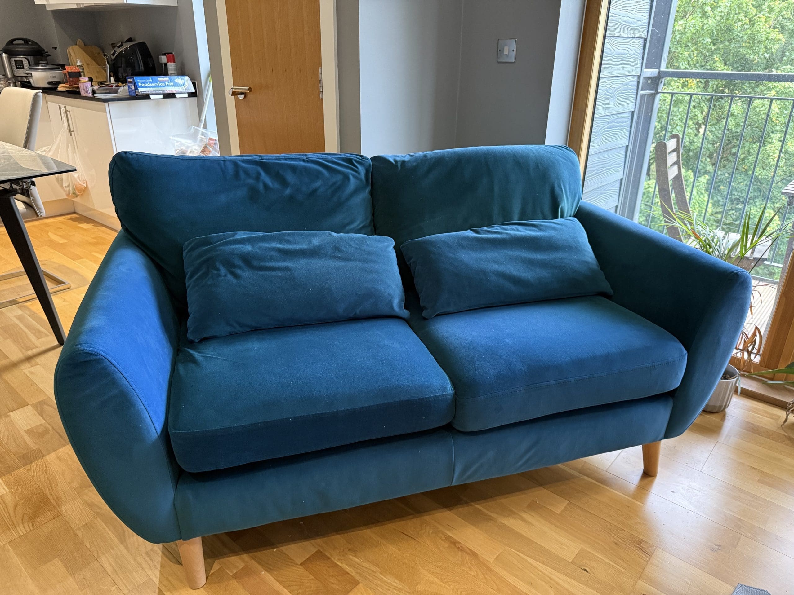 Next Wilson 3 seater teal sofa Sofalistic The Sofa Marketplace buy and sell preloved sofas nationwide