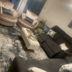 Scs Morgan electric recliner twin sofa 3 seater x2