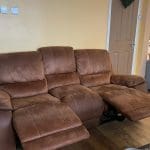 Brown 3 seater sofas