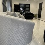 Light Grey Velvet - 2X - 3-Piece Sofa