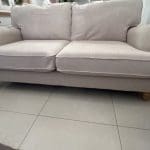 Next, Lilly II medium sofa, tweedy blend oyster (beige), 2 person sofa