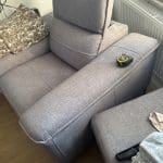 Grey reclining usb chair