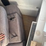 Grey reclining usb chair