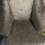 Single grey velvet sofa chair from dfs