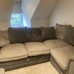 Wyvern couch grey corner sofa