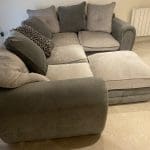 Wyvern couch grey corner sofa