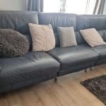 Milano Denium Blue Leather Sofa