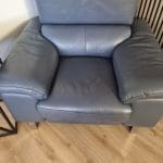 Milano Denium Blue Leather Sofa