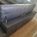 Milano Denium Blue Leather Sofa