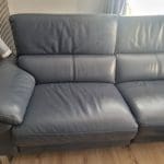 Milano Denium Blue Leather Sofa