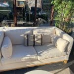 A PAIR of two seater sofas made by MultiYork
