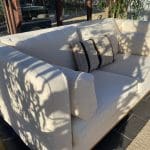 A PAIR of two seater sofas made by MultiYork