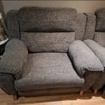 Laz-boy electric recliner sofa and electric recliner cuddle chair.