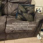 DFS 3 & 2 Seater Set Steel grey/brown Recliners