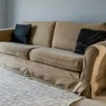 Cream, beige 4 seater sofa