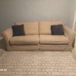 Cream, beige 4 seater sofa