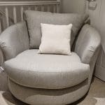 DFS small Swivel Chair (grey)