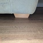 DFS Fabric Light Blue 3 Seater Sofa