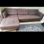 Dwell Right-Hand Sofa grey fabric