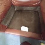Brown Leather 3 seater and 1 seater sofas