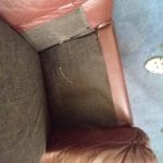 Brown Leather 3 seater and 1 seater sofas