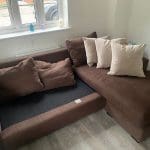 Raft Furniture + Brown Sofa