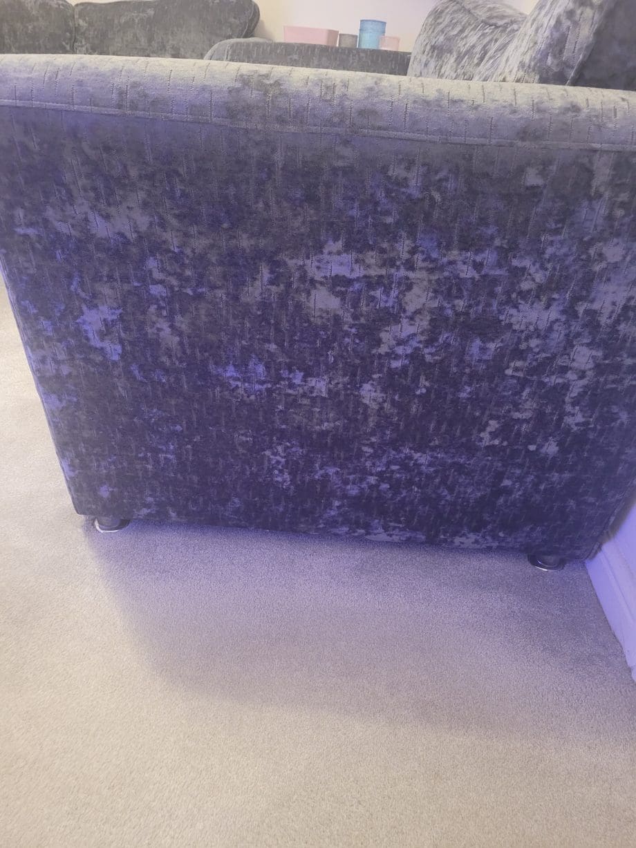 Large 2 x Two Seater Dark Grey Sofas
