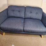 Midnight blue two seater sofa from John Lewis