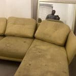 John Lewis corner sofa - yellow