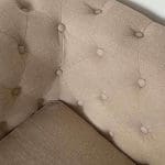 Beige Fabric Chesterfield Style 3 seater & 2 seater