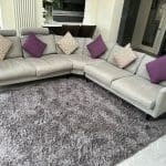 Corner Shape Grey Fabric Sofa. MOSO from Redbrik